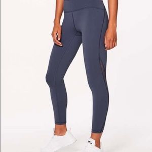 Lululemon Train Times 7/8 Leggings - shadow blue